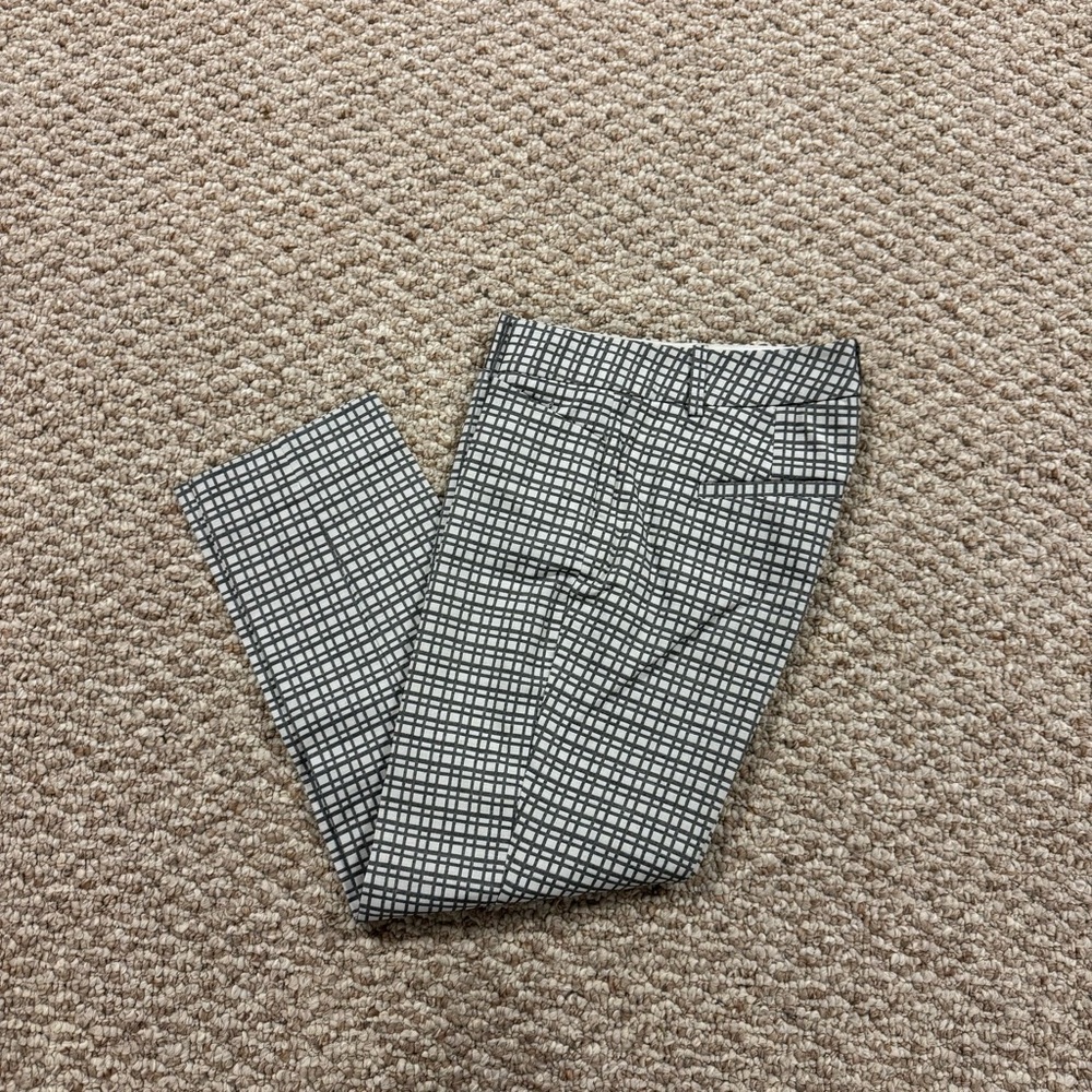 The Limited Black and White Checkered Pants